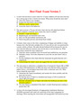 Hesi Final  Exam Version 3 Solution