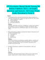 ATI Psychiatric-Mental Health Nursing 8th edition by Videbeck Test Bank (2021), (A Grade)