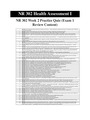 NR 302 Health Assessment I - Week 2 Practice Quiz (Exam 1 Review Content)