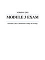 NURSING 2362 (Chamberlain College of Nursing) MODULE 3 EXAM