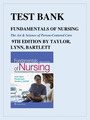 TEST BANK FOR FUNDAMENTALS OF NURSING 9TH EDITION BY TAYLOR, LYNN, BARTLETT The Art And Science
