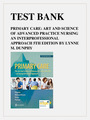 TEST BANK PRIMARY CARE ART AND SCIENCE OF ADVANCED PRACTICE NURSING AN INTERPROFESSIONAL APPROACH