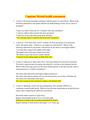NURS 406 Capstone Mental Health Assessment|Capstone Quiz Assessment Mental health