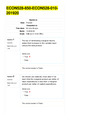 ECON 528 Final Exam - Question and Answers Study Guide