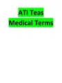 ATI Teas Medical Terms