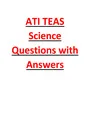 ATI TEAS Science Questions with Answers 2 Latest
