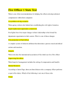 Fire Officer 1 State Test