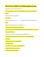 IFSTA Fire Officer II (Fifth edition) Exam