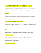 Fire Officer II State Exam Study Guide