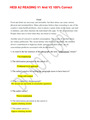 HESI A2 READING V1_V2 Questions And Answers 2022