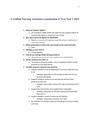 Certified Nursing Assistant examination (CNA) Test 2 2021/2022