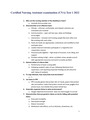 Certified Nursing Assistant examination (CNA) Test 1 2021/2022