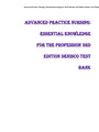 Advanced Practice Nursing Essential Knowledge for the Profession 3rd Edition Denisco Test Bank
