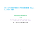 PN PEDIATRICS PROCTORED EXAM WITH NGN-LATEST 2024