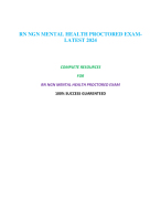 RN MENTAL HEALTH PROCTORED EXAM WITH NGN-LATEST 2024