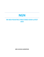 RN PEDIATRICS PROCTORED EXAM WITH NGN-LATEST 2024
