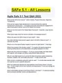 Agile Safe 5.1 Test, Questions and Answers | All Lessons Updated June 2022 | Guaranteed A+ ⭐⭐⭐⭐...