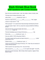 NCLEX Mark Klimek Blue book Exam Bank > ALL Questions & Answers > 117 Pages Updated July 2022