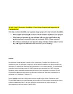 NR 451 Week 3 Discussion, Feasibility of Your Design Proposal and Importance of Communication 2024