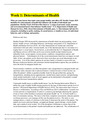 NR 443 Week 1 Discussion, Determinants of Health