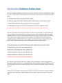 HESI RN EVOLVE Pediatrics Practice Exam