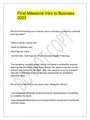 Final Milestone Intro to Business 2023