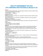 Health Assessment RLE CFU Answers 2025 | - DocMerit