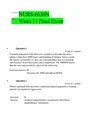 NURS 6630 Walden University_ Final Exam (2021) Exam Tested Questions with Answers Provided