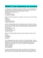 NR509 Final Questions & Answers