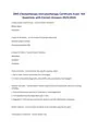 ONS Chemotherapy Immunotherapy Certificate Exam 160 Questions with ...