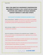 WGU C236 OBJECTIVE ASSESSMENT COMPENSATION AND BENEFITS EXAM A, B and C ...