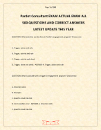 Pardot Consultant EXAM ACTUAL EXAM ALL 500 QUESTIONS AND CORRECT ANSWERS LATEST UPDATE THIS