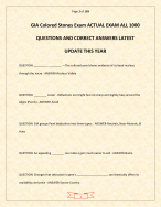 GIA Colored Stones Exam ACTUAL EXAM ALL 1000 QUESTIONS AND CORRECT ANSWERS LATEST UPDAT