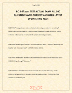 BC Shiftboss TEST ACTUAL EXAM ALL 500 QUESTIONS AND CORRECT ANSWERS LATEST UPDATE THIS YEAR