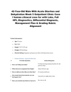 human case study a 42-Year-Old Male With Acute Diarrhea and Dehydration week -5 Outpatient Clinic
