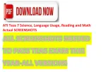 2026 ATI TEAS 7 Ultimate Study Pack – Math, Science & English (Reading & Language Usage) with Screenshots| Complete ATI TEAS 7 Question Bank
