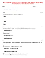 New York Private Investigator Licensing Exam 2026-2027 COMPLETE 500 PRACTICE QUESTIONS ONLY LATEST