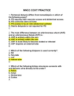NNCC CCHT/Certified Clinical Hemodialysis Technician Practice Test (100% Verified and Correct Q&A)