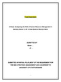 MBA Final Dissertation Human Resource Management