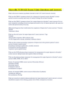 Maryville NURS 623 Exam 3 Quiz Questions and Answers.