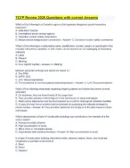 TCFP Review 2026 Questions with correct Answers