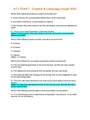 ATI TEAS 7 Exam 17 Versions ( Reading / Math / Science / English ) 1000+ Questions and Answers, Late...