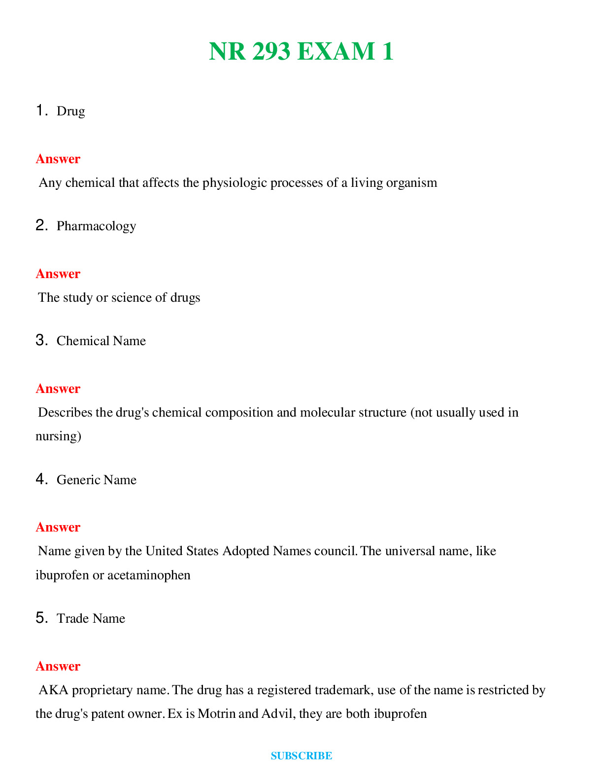 NR 293 EXAM 1  (Latest 2024 / 2025) Questions and Answers (Verified Answers)