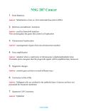 NSG 207 Cancer  (Latest 2024 / 2025) Questions and Answers (Verified Answers)
