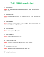 2024 BUNDLE WGU D199 ( Test, Introduction to Physical and Human Geography , Physical Geography and Migration ) Passed | A+ Rated Guide | New Full Exam Actual