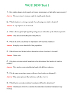 BUNDLE WGU D199 Test 1,2,3,4 (Latest 2024 - 2025) Actual Questions and Answers 100% Correct
