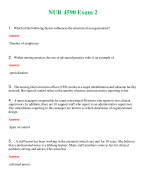 NUR 4590 ( LATEST 2024 / 2025 ) EXAM 2 | A+ RATED GUIDE | QUESTIONS AND ANSWERS (SOLVED)