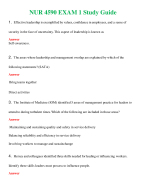 NUR 4590 ( LATEST 2024 / 2025 ) EXAM 1 STUDY GUIDE | WITH 100% VERIFIED ANSWERS
