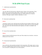 NUR 4590 ( LATEST 2024 / 2025 ) FINAL EXAM | A SOLVED 100% CORRECT