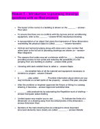Module 5 - Introduction to plumbing drawings questions with verified answers